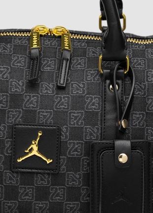 Спортивная сумка jordan monogram smoke grey темно серая