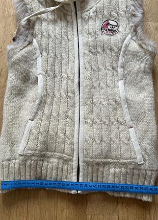 Fur lined hoodie зипка с мехом кофта с мехом на капюшоне меховая зипка