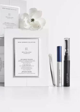 Набор brow wonders collection(revitabrow advanced - (3 мл) hi-def brow gel светло-коричневый - (2,5 мл) пинцет