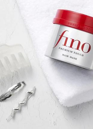 Відновлювальна живильна маска для волосся з маточним молочком fino premium touch penetrating serum h