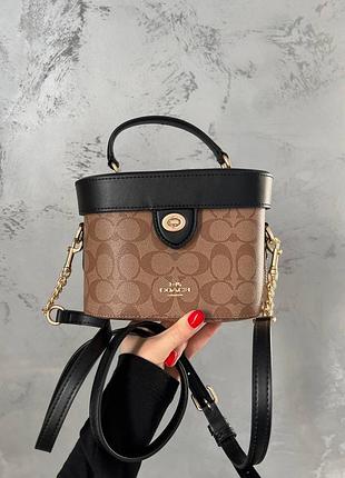 Шикарна шкіряна coach bag
