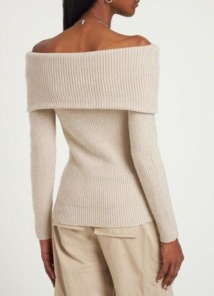 Кофта с открытыми плечами massimo dutti