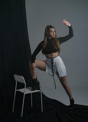Белая юбка-шорты, теннисная юбка