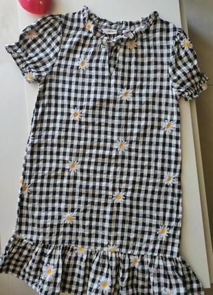 🩰 платье в клетку на 7-8 лет