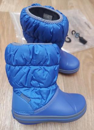 Зимові дитячі чоботи крокс crocs winter puff