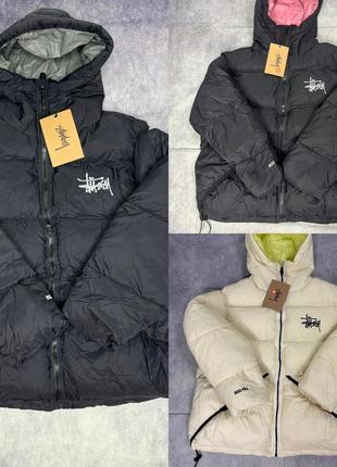 Курта stussy , пуховки стусси green 800 fill