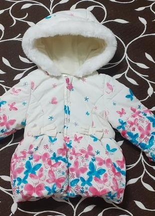 Куртка єврозиму на дівчинку 9-12 місяців, фірми m&co baby