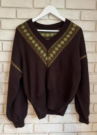 Свитер с орнаментом, размер с-м