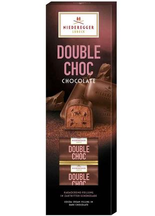 Конфеты niederegger chocolate double choc zartbitter 100g