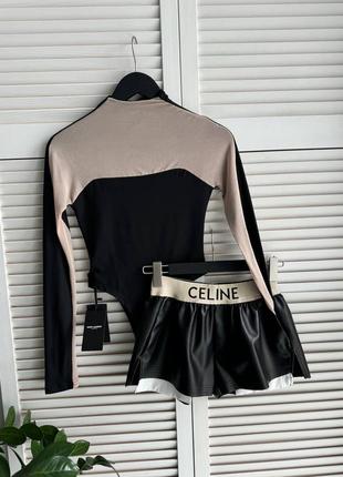 Брендовые мини шорты в стиле celine
