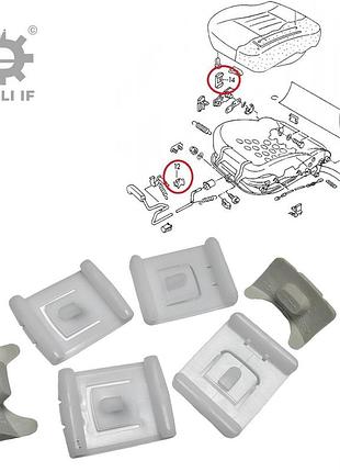 Направляюча кріплення сидіння ремкомплект jetta 3 volkswagen 435881203a 171881213b 191881213909 191881213