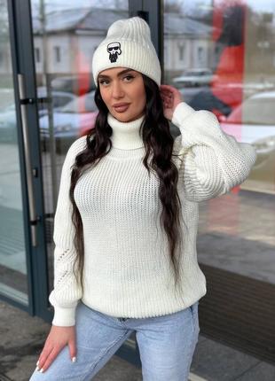 Свитер с горловиной 6