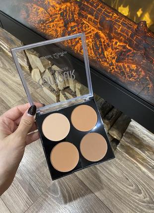 Палетка контуринг новая румяна контур для лица бронзер