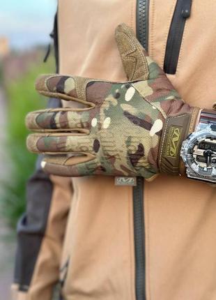 Тактические перчатки mechanix m-pact мультикам перчатки мультикам для военных зсу  размер s m l xl xxl