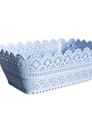 Сухарниця ажур 18,3 х26, 6х10, 5см полімерпобут