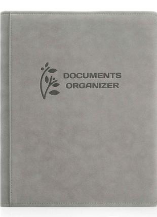 Папка для сімейних документів classic а4 сіра (еко шкіра)