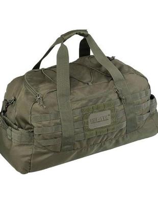 Сумка для речей тактична 54л олива mil-tec, туристична сумка олива, військова сумка для речей армійська