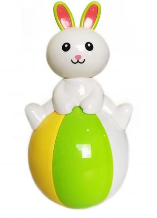 Игрушка неваляшка 6521 со звуковыми эффектами зайчик