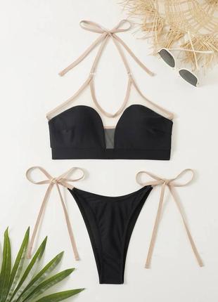 Купальник топ з сіткою