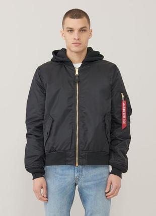 Куртка alpha industries ma-1 natus чорна, xs