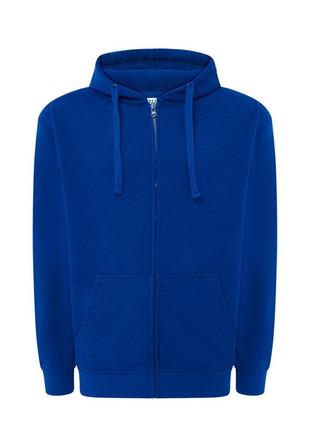 Толстовка с капюшоном и молнией jhk, унисекс, hooded sweatshirt, синяя, размер xxl