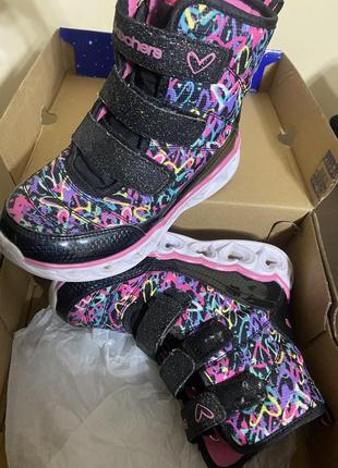 Сапоги деми skechers 28 (стелька 18,5см)