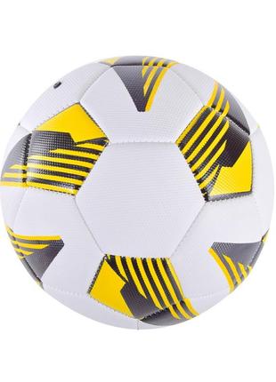 Мяч футбольный bambi fb2234 №5 tpu диаметр 21,6 см желтый , лучшая цена