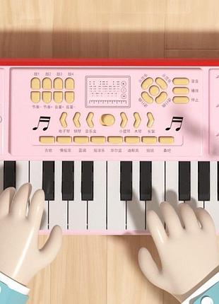 Дитячий синтезатор піаніно з мікрофоном  арт.71135 фото