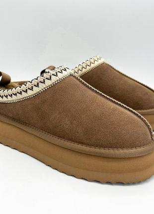 Уггі restime 36(р) темно-коричневий замшa 0-1-1-ywz-24459