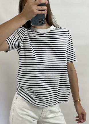 Zara футболка в смужку