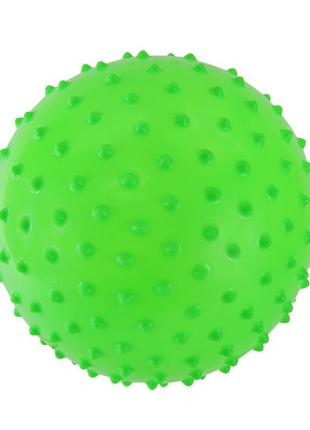 Мячик детский с шипами mb0110 резиновый 12 см 38 грамм зеленый pokuponline