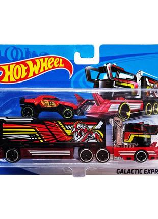 Детский игровой набор машинок t-h708-1(red) с трейлером