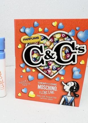 Moschino i love love туалетна вода