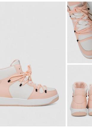 Кроссовки женские, цвет бело-розовый, 243r721