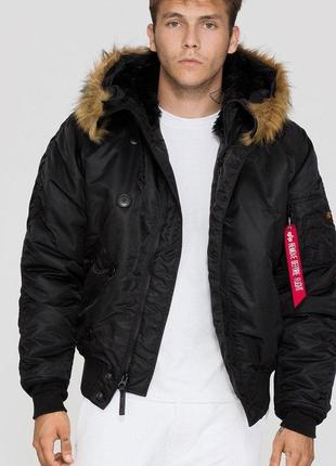 Куртка alpha industries n-2b чорна, черный, m