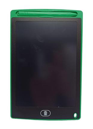 Детский игровой планшет для рисования lcd экран "unicorn" zb-99 green