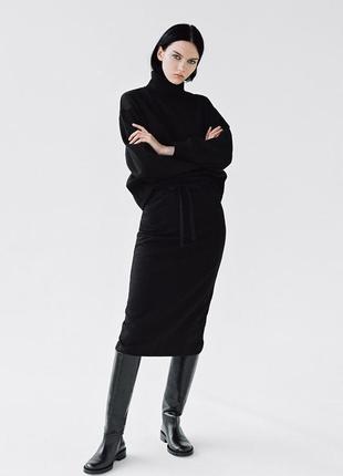 Юбка миди с утеплением