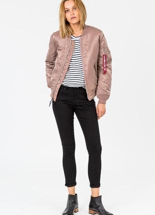 Жіноча куртка alpha industries ma-1 women рожевий, світло-рожевий, xs