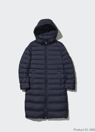 Надлегке тепле пухове пальто ultra light down long coat