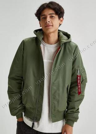 Куртка alpha industries ma-1 natus зелена