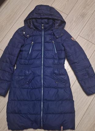 Зимова куртка пуховик подовжена tommy hilfiger