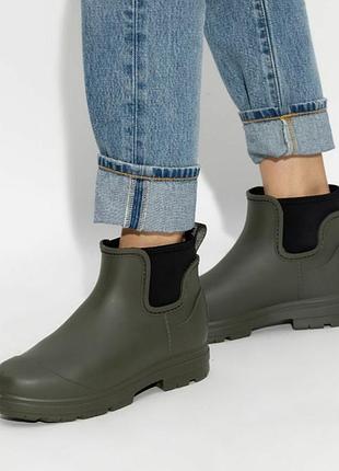 Водостійкі гумові черевики ugg droplet ankle rain-boots waterproof, оригінал