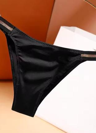 Трусики бразиліана чорні нові