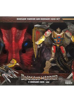 Дитячий трансформер з маскою динозавра "dinosaur warrior" 39-53 коричневий