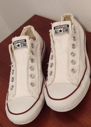 Кеди  на резинці з іметацією "без шнурка" converse