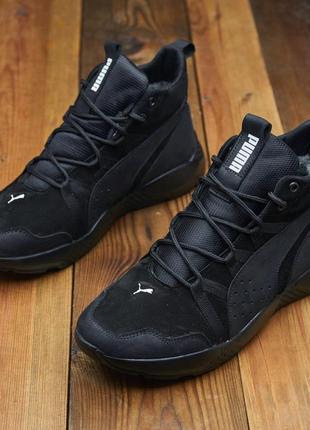 Зимние ботинки puma из высококачественного натурального нубука