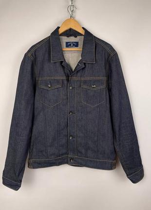 Мужская джинсовая куртка из японского денима indigo inked selected jeans selvedge comfort jacket