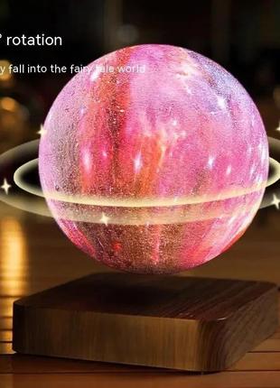 Настольный магнитный 3d светильник-ночник 14 см с сенсорным управлением magnetic moon lightt model 1