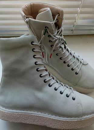 24 см. шикарные замшевые ботинки joe shoes amsterdam f6(оригинал, португалия).