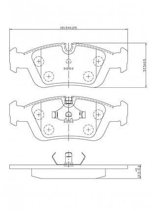 Колодки передние bmw 3 e46 2001- / бмв 3 е46